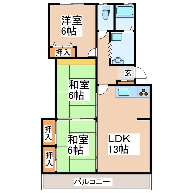 ロイヤルハイネスの物件間取画像