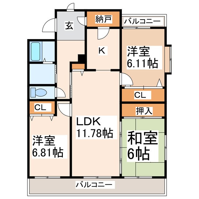 レジデンスNAKAMURAの物件間取画像