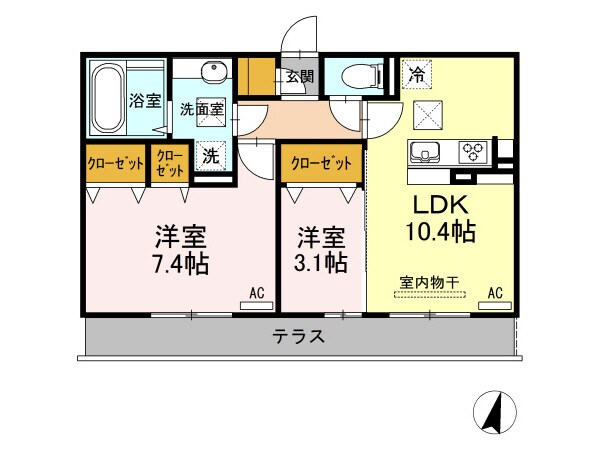 上徳Ⅰの物件間取画像