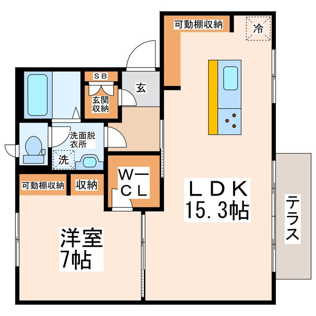 パラドール保田窪の物件間取画像