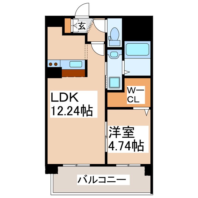 ラ・レジェンダⅡ水前寺の物件間取画像