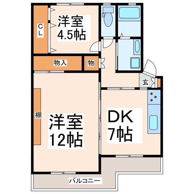 マルカハイツＢ・Ｃの物件間取画像