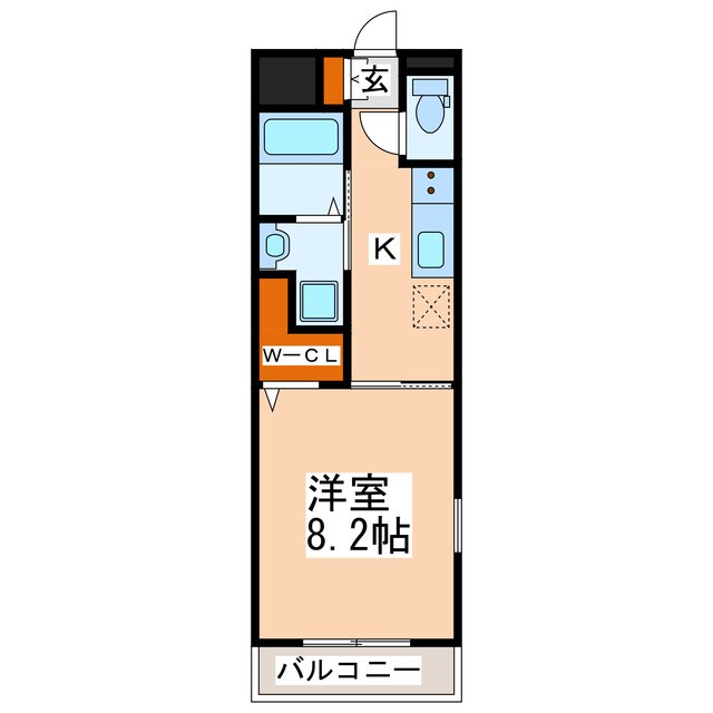 エフィシア新外の物件間取画像