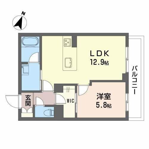 竜田口駅 徒歩47分 3階の物件間取画像