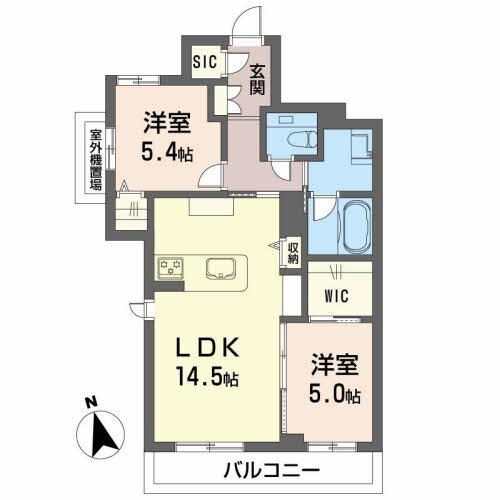 東海学園前駅 徒歩26分 3階の物件間取画像