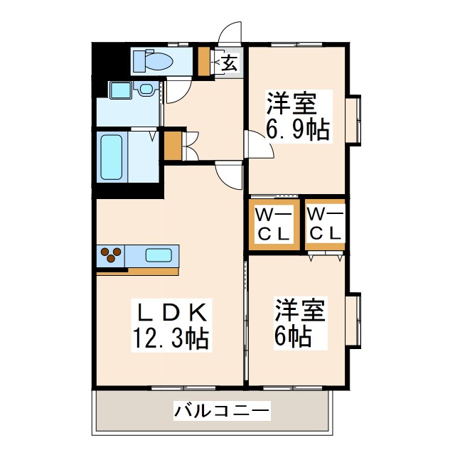 サンフォリア下南部の物件間取画像