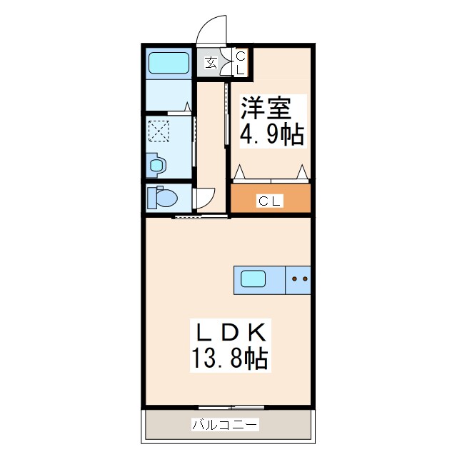 小山団地 徒歩11分 2階の物件間取画像