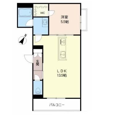 ベレオ水前寺の物件間取画像