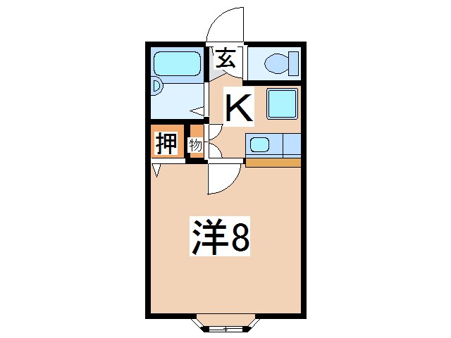 米沢グランドハイツの物件間取画像