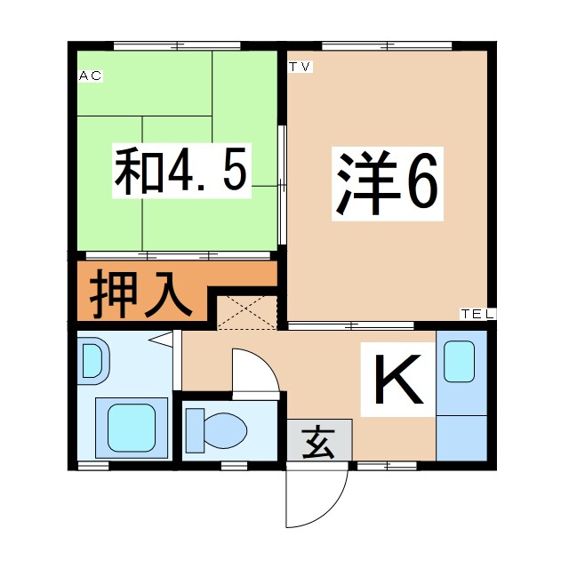 駅前ハイツの物件間取画像