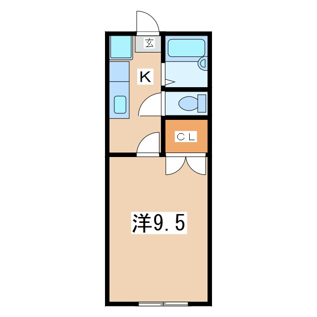 南米沢駅 徒歩14分 2階の物件間取画像