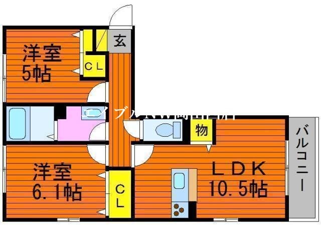 MAILE　B棟の物件間取画像