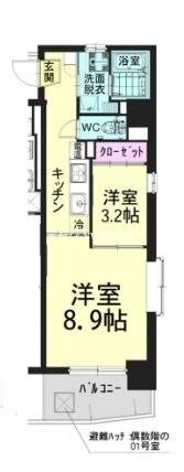 スプレンドーレ医大東Ⅱの物件間取画像