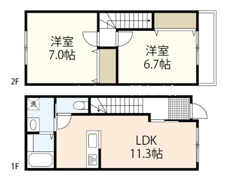 プリムローズ福島の物件間取画像