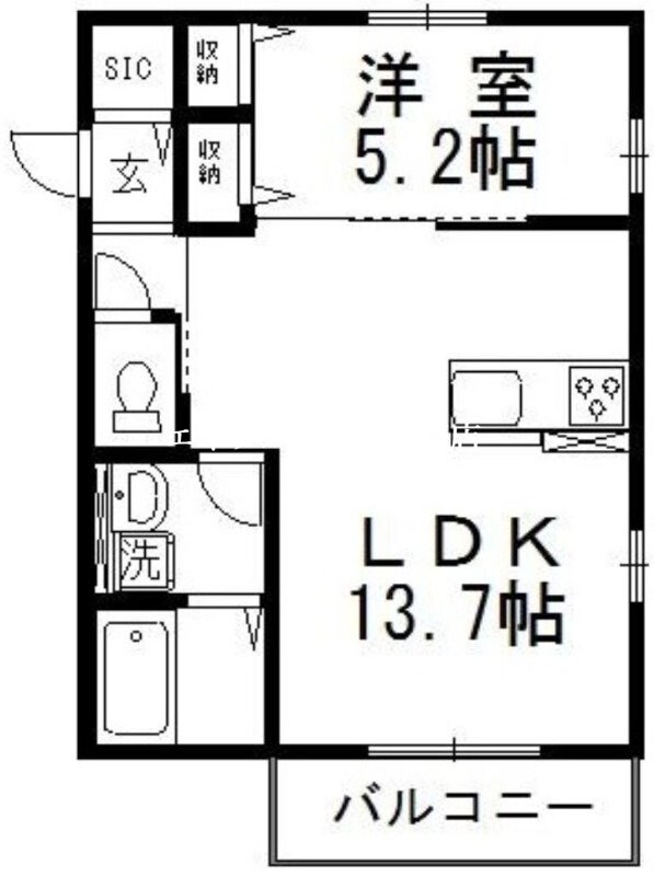 アルカ・ソラーレⅤの物件間取画像