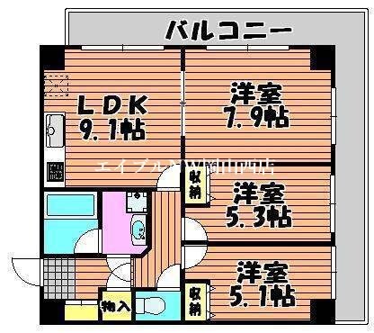 エクセル津島の物件間取画像