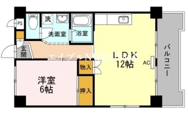 長瀬マンションⅠの物件間取画像