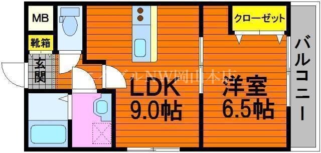 Frankfurt東川原の物件間取画像