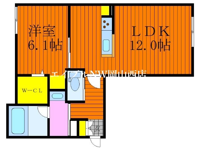 シャーメゾン福富西の物件間取画像