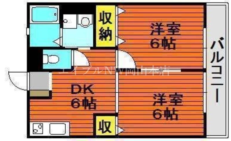 メゾネットＦｕｋｕｄａ1の物件間取画像