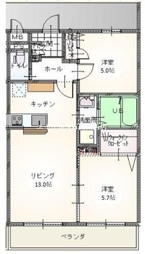 ハレレアIIの物件間取画像