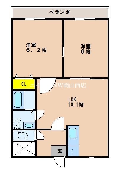 ホワイトストーン白石の物件間取画像