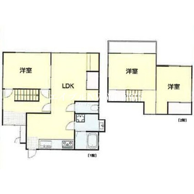 福田貸家の物件間取画像