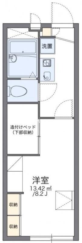 レオパレスよねぐらⅡの物件間取画像