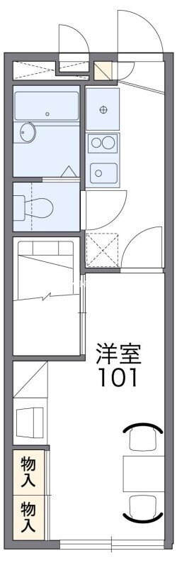 レオパレスよねぐらⅡの物件間取画像