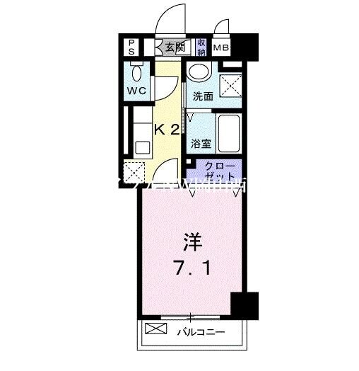 ラフィネ医大東の物件間取画像