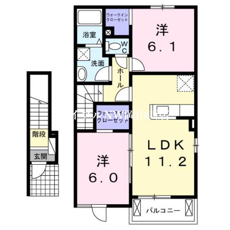 橙Ⅱ棟の物件間取画像