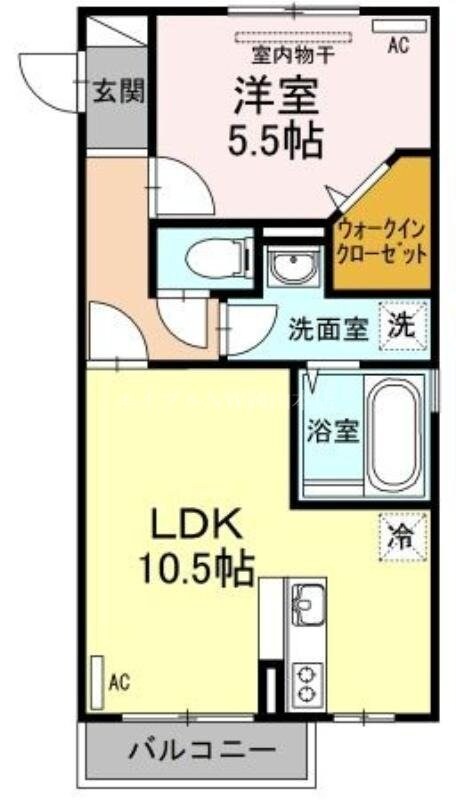 メゾン　エミグラント　Ａ棟の物件間取画像