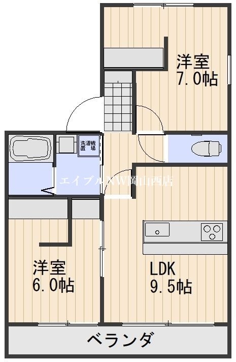 アムール　Ａ棟の物件間取画像