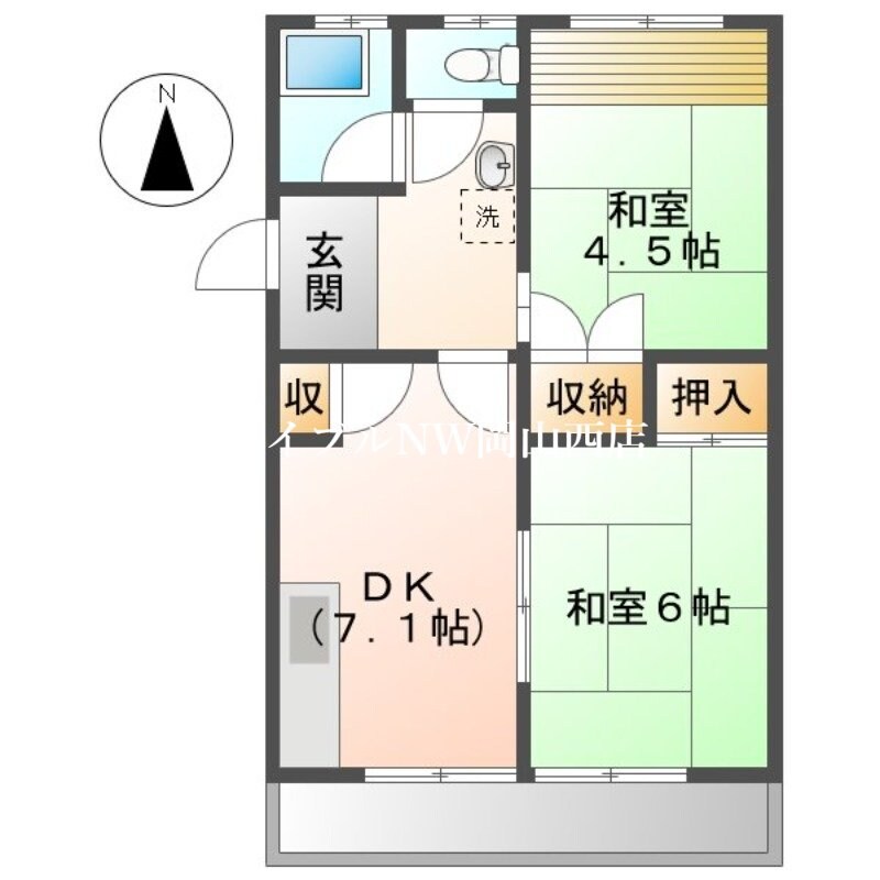 当新田マンションの物件間取画像