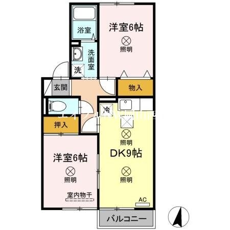 リバーパーク　Ｄ棟の物件間取画像