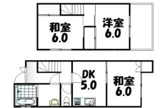 星和台タウンハウスの物件間取画像