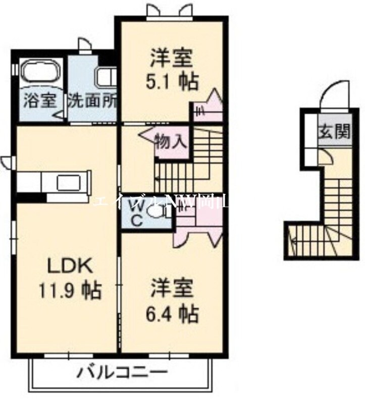 セントポーリア　Ｃ棟の物件間取画像