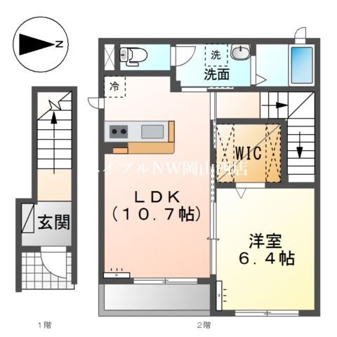 フェアリー大前　Ａ棟の物件間取画像