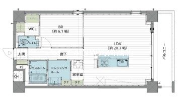 Celestial中町の物件間取画像