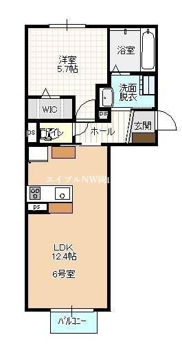 ハートフル新保の物件間取画像