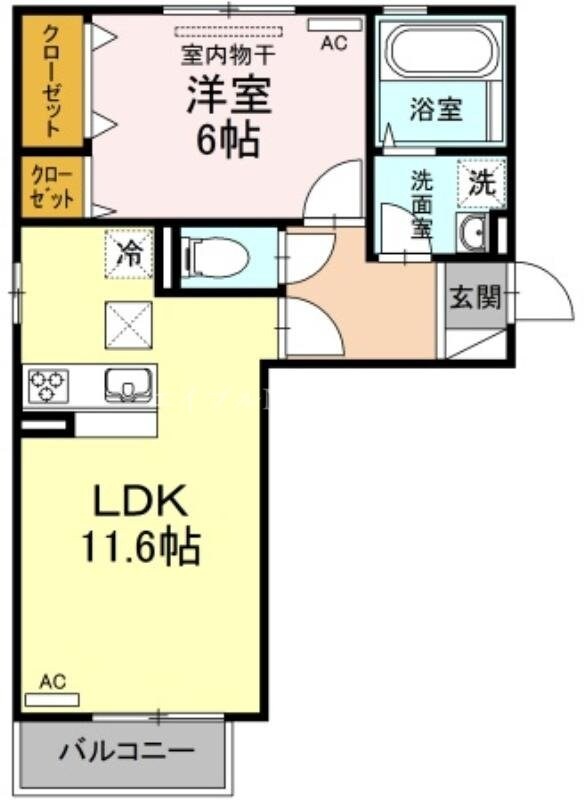 サンハイム青江の物件間取画像