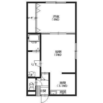 カーサ・デ・クエルノⅡの物件間取画像