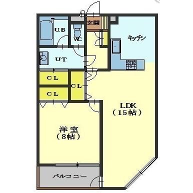 プレセランス函館山の物件間取画像