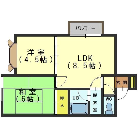 ハミール山の手の物件間取画像