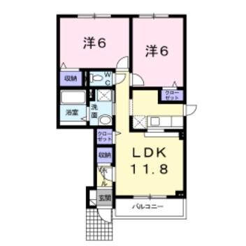 エルムプラシード5号館の物件間取画像
