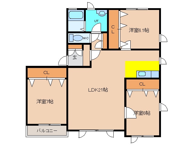 ガレイジオの物件間取画像