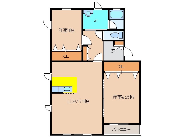 セピア七重浜の物件間取画像