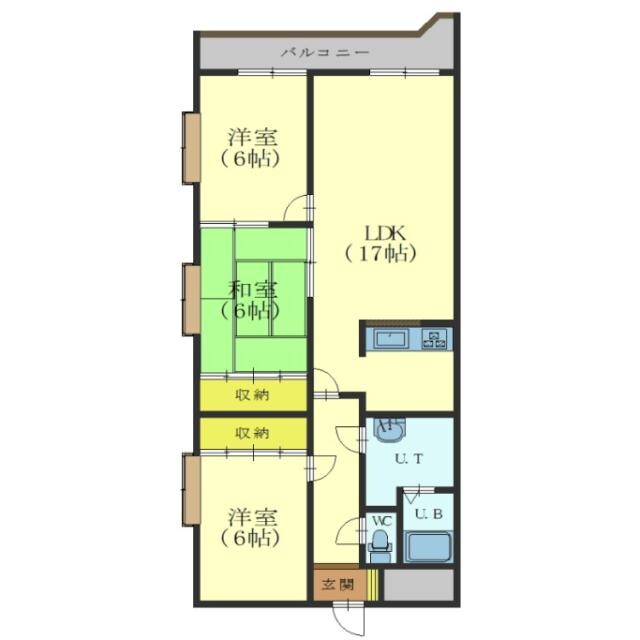 ミリオンパレス駒場の物件間取画像