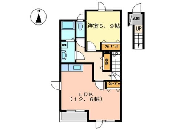 コンフォルト湯の川の物件間取画像