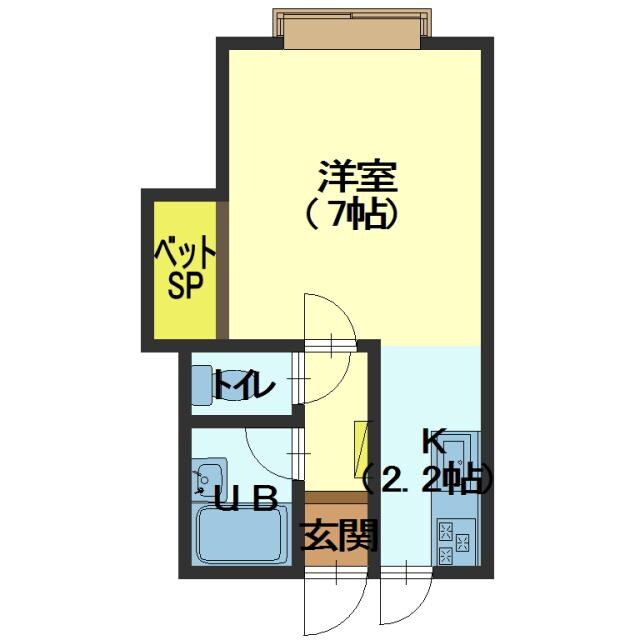 ルシール陣川の物件間取画像